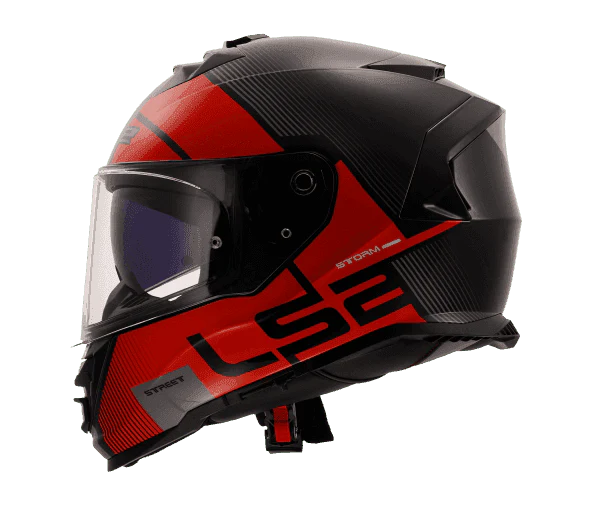 LS2 FF800 STORM II EPIC GLOSS BLACK RED
