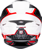 KYT TT Revo Speeding Gloss White Red Helmet