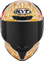 KYT TT Revo Enea Bastianini Indonesia Replica 2023 Gloss Pearl White