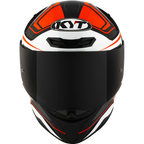 KYT TT Revo Overtech Black Orange Gloss Helmet