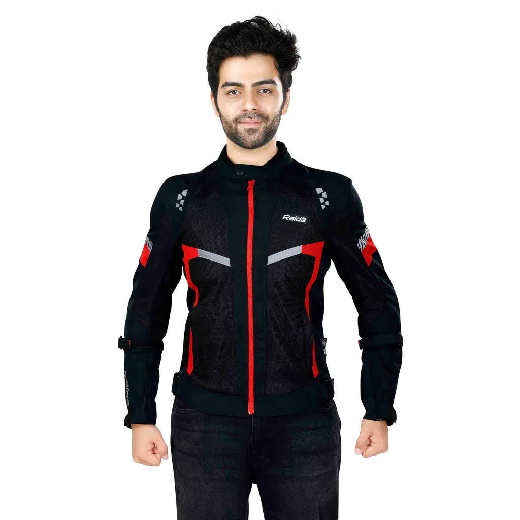 Raida Bolt Jacket - Black Red