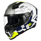 Korda Evo Triton Gloss White blue helmet