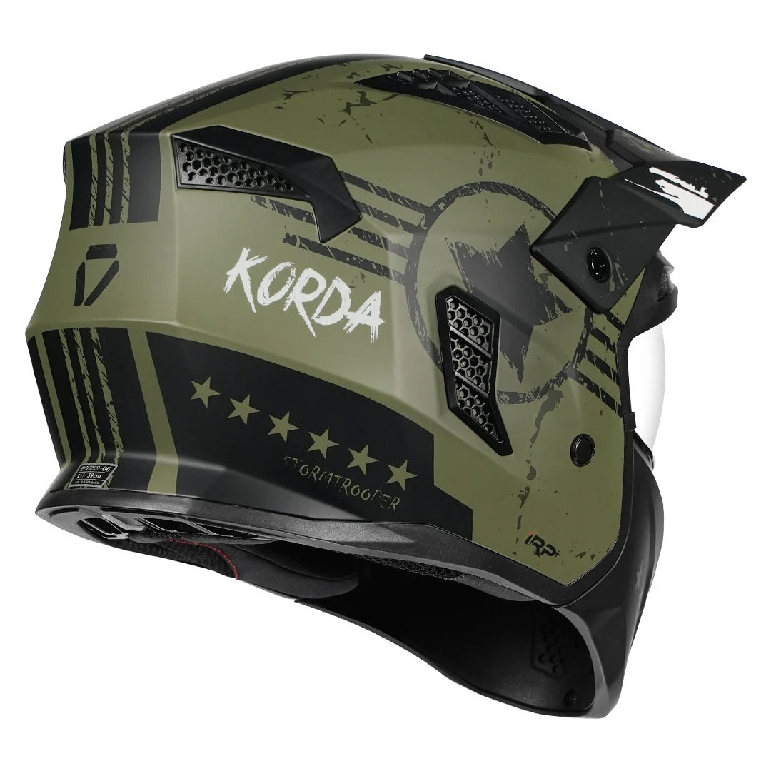 Korda StormTrooper Hero Matt Military Green Helmet