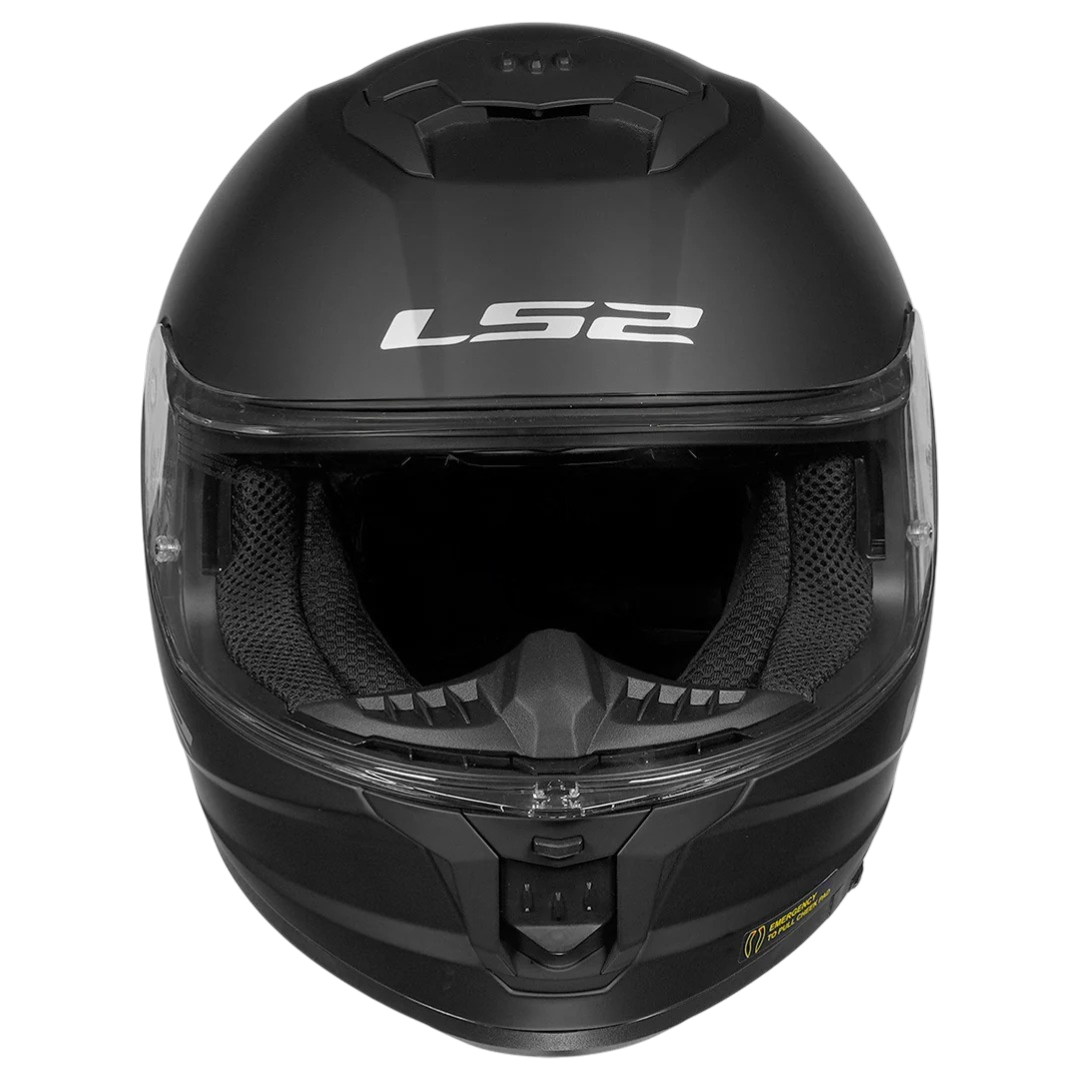 LS2 FF320 STREAM ll PLAIN MATT BLACK