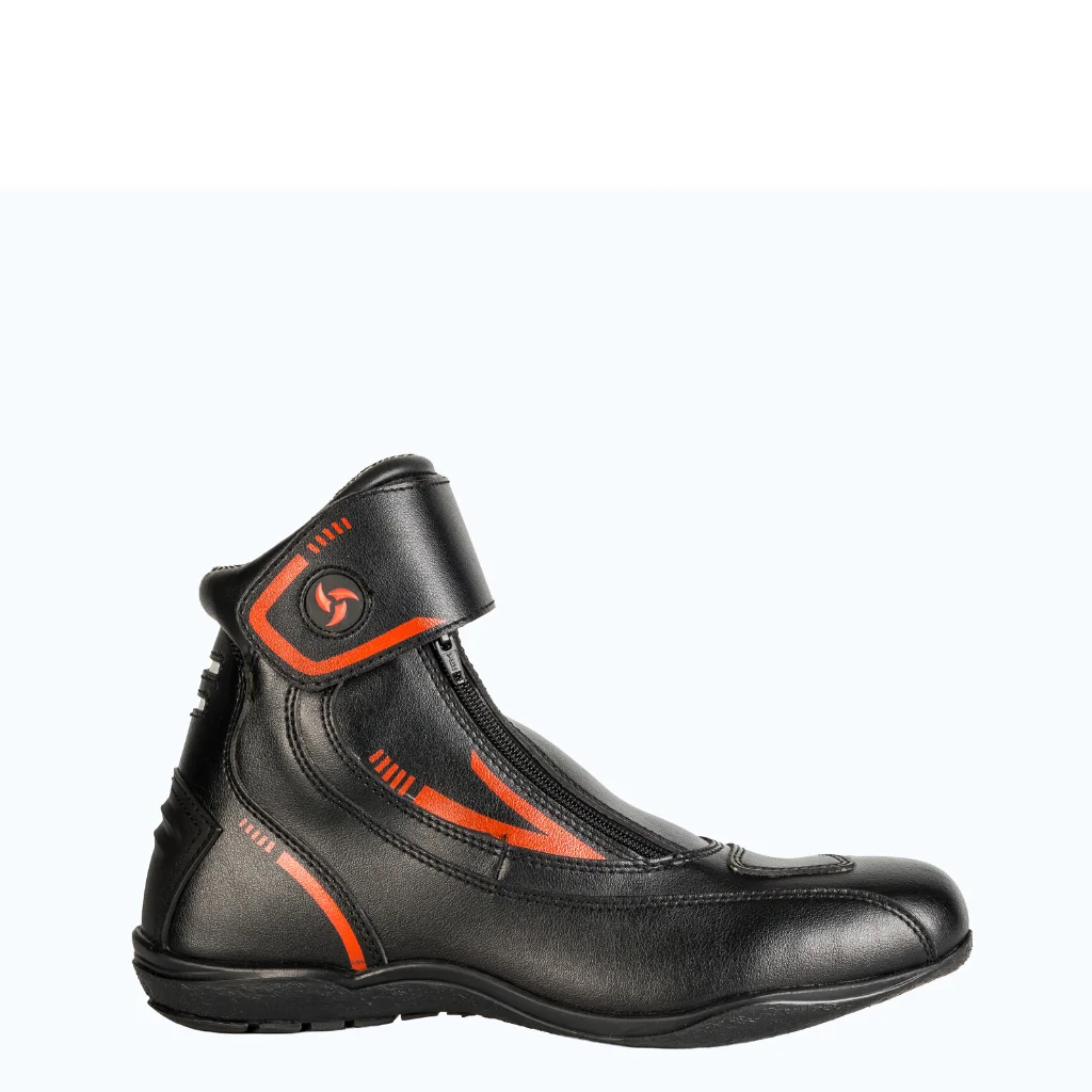 Raida Tourer Motorcycle Boots - Black Red