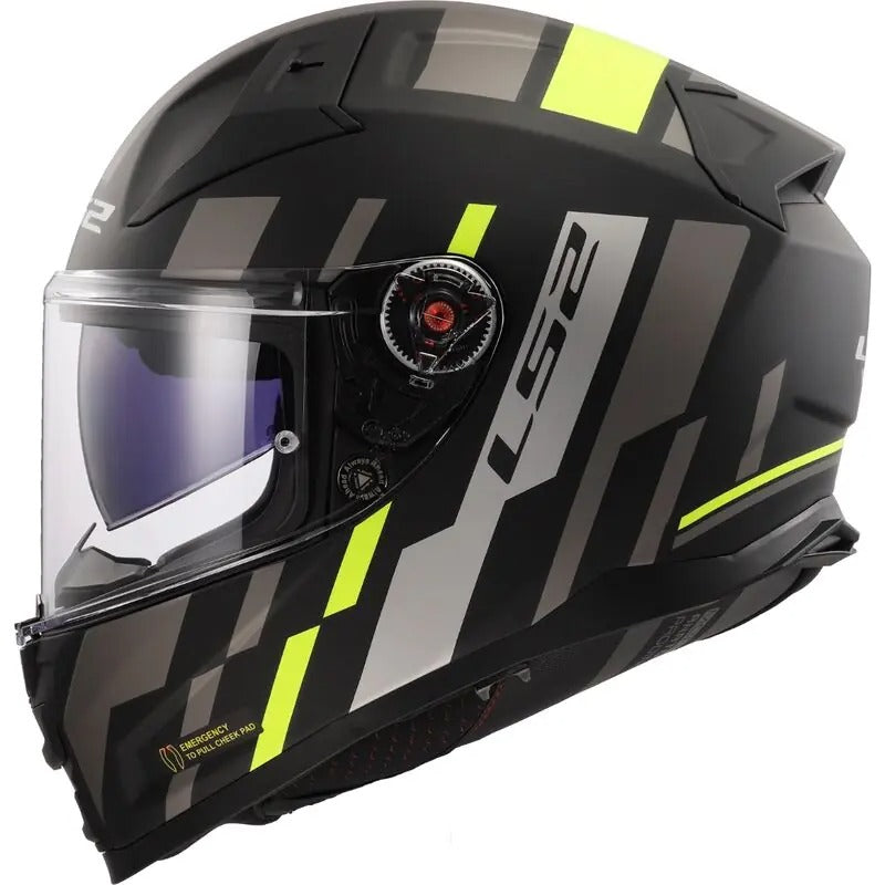 LS2 FF811 VECTOR II TRON - MATT BLACK NEON