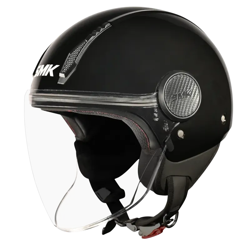 SMK LAMINAR SOLID GLOSS BLACK HELMET