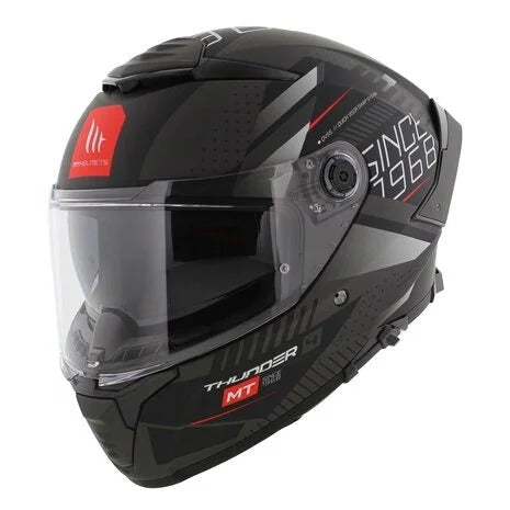 MT Thunder 4 SV D1 Luminence Gloss Black Grey Helmet