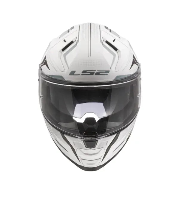 LS2 FF811 VECTOR II ALIZER - GLOSS WHITE SILVER