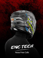 HeadFox Shady Smart Bluetooth Helmet - Matt black grey