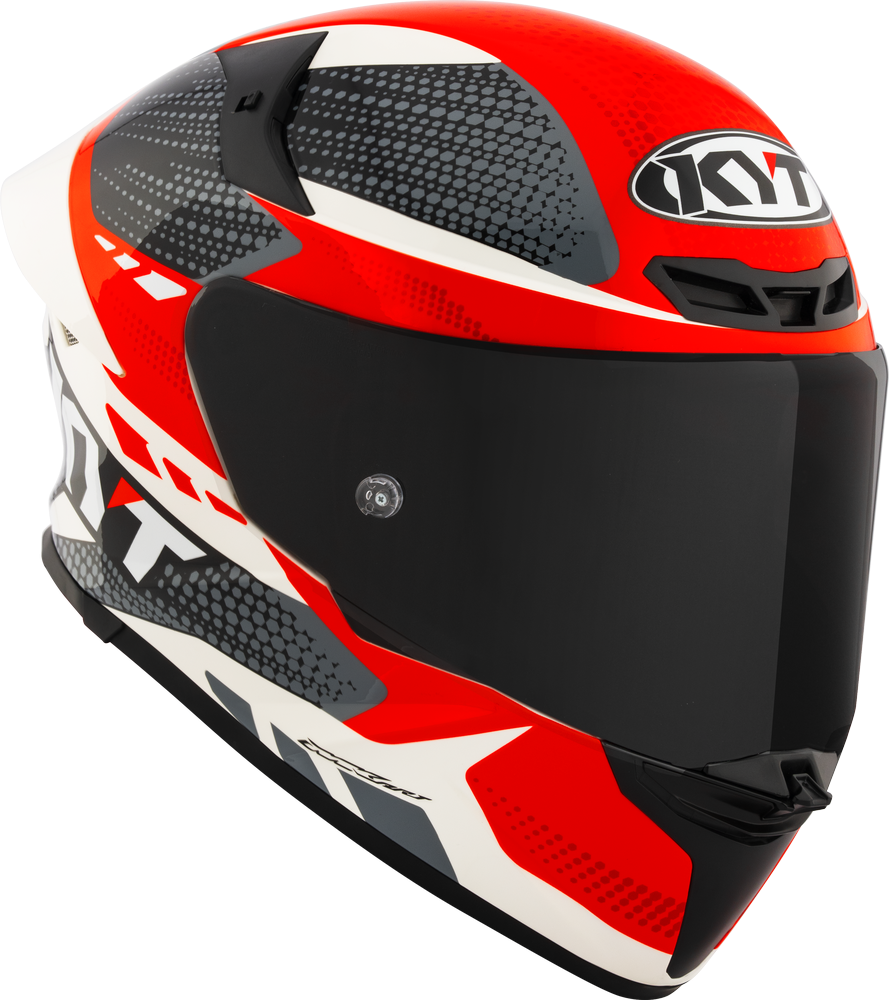 KYT TT Revo Gear Black Red Gloss Helmet