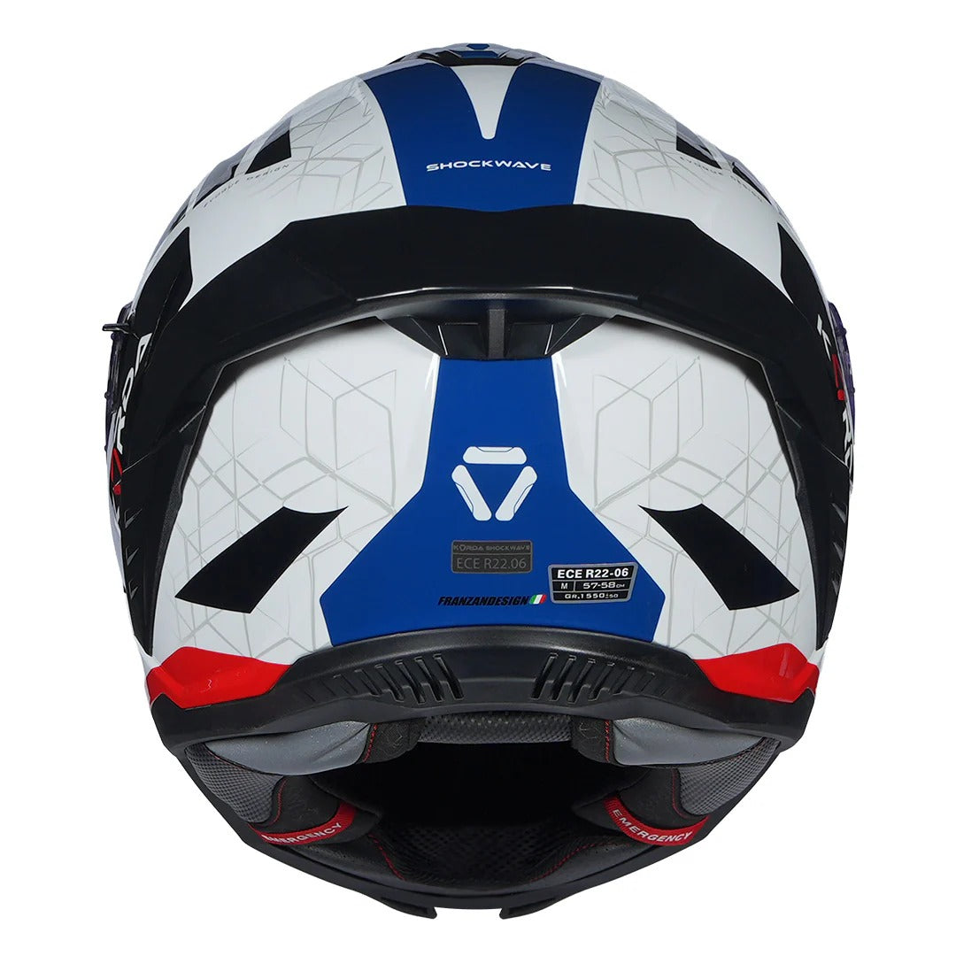 KORDA SHOCKWAVE EVOQUE - GLOSS WHITE BLUE RED