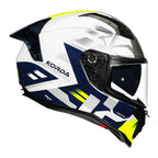 Korda Evo Triton Gloss White blue helmet