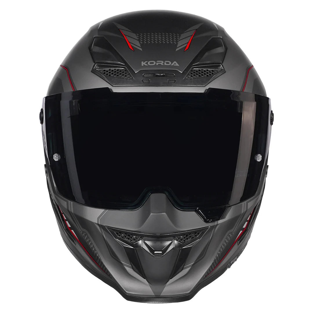 Korda Icon Strike Helmet - Matt Black Red