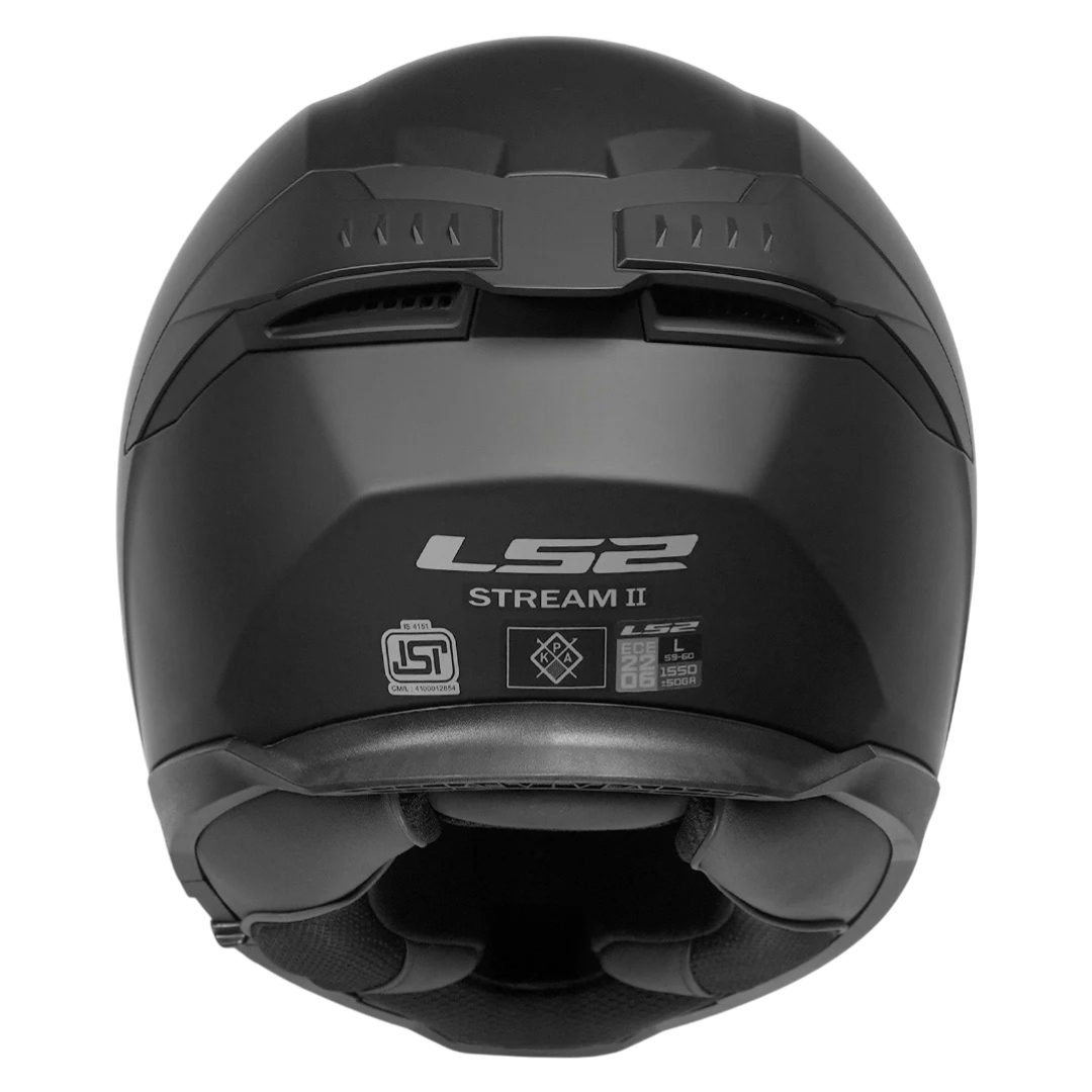 LS2 FF320 STREAM ll PLAIN MATT BLACK