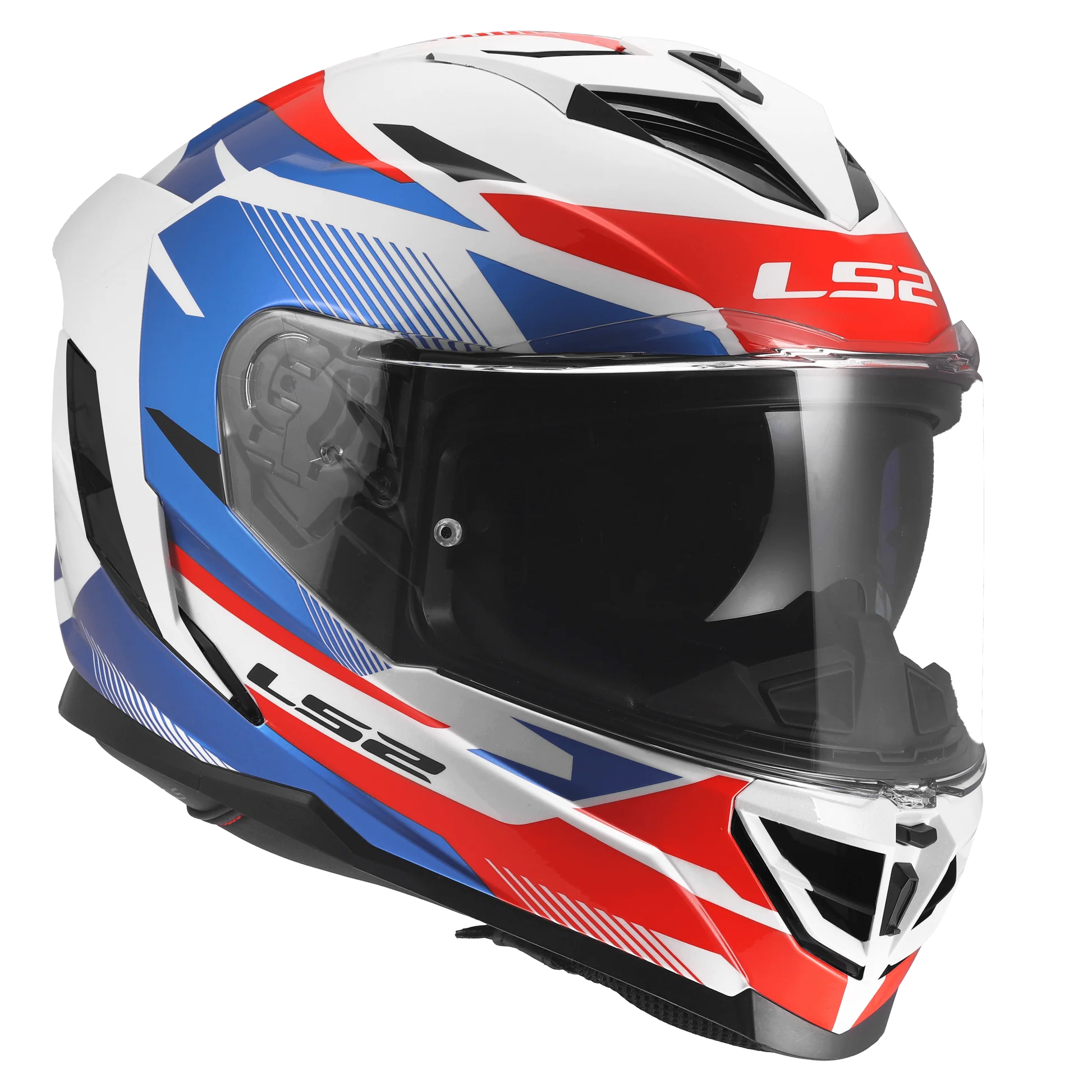 LS2 FF818 STORM III KOMAI WHITE BLUE RED – Arihant Helmets