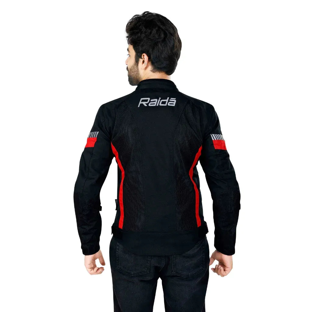 Raida Bolt Jacket - Black Red