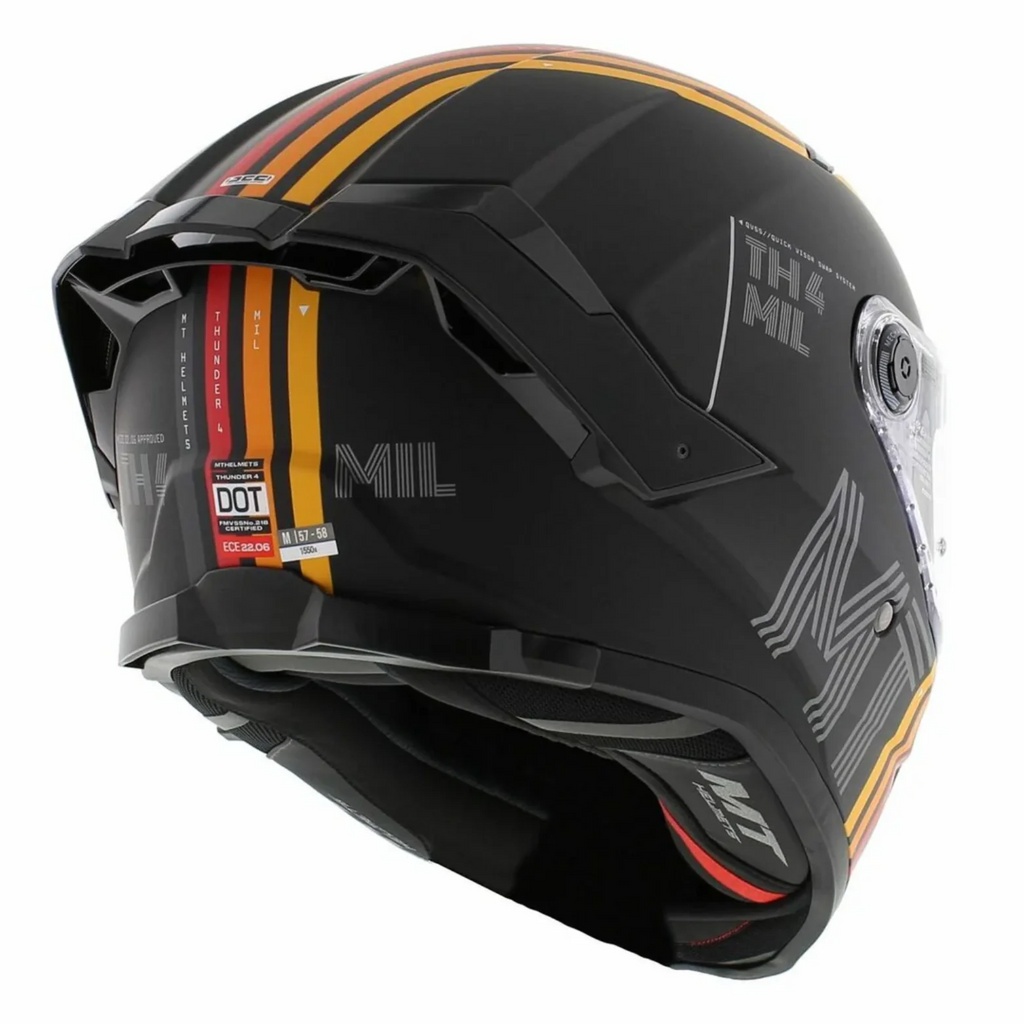 MT Thunder 4 SV MIL A11  Gloss Black Helmet