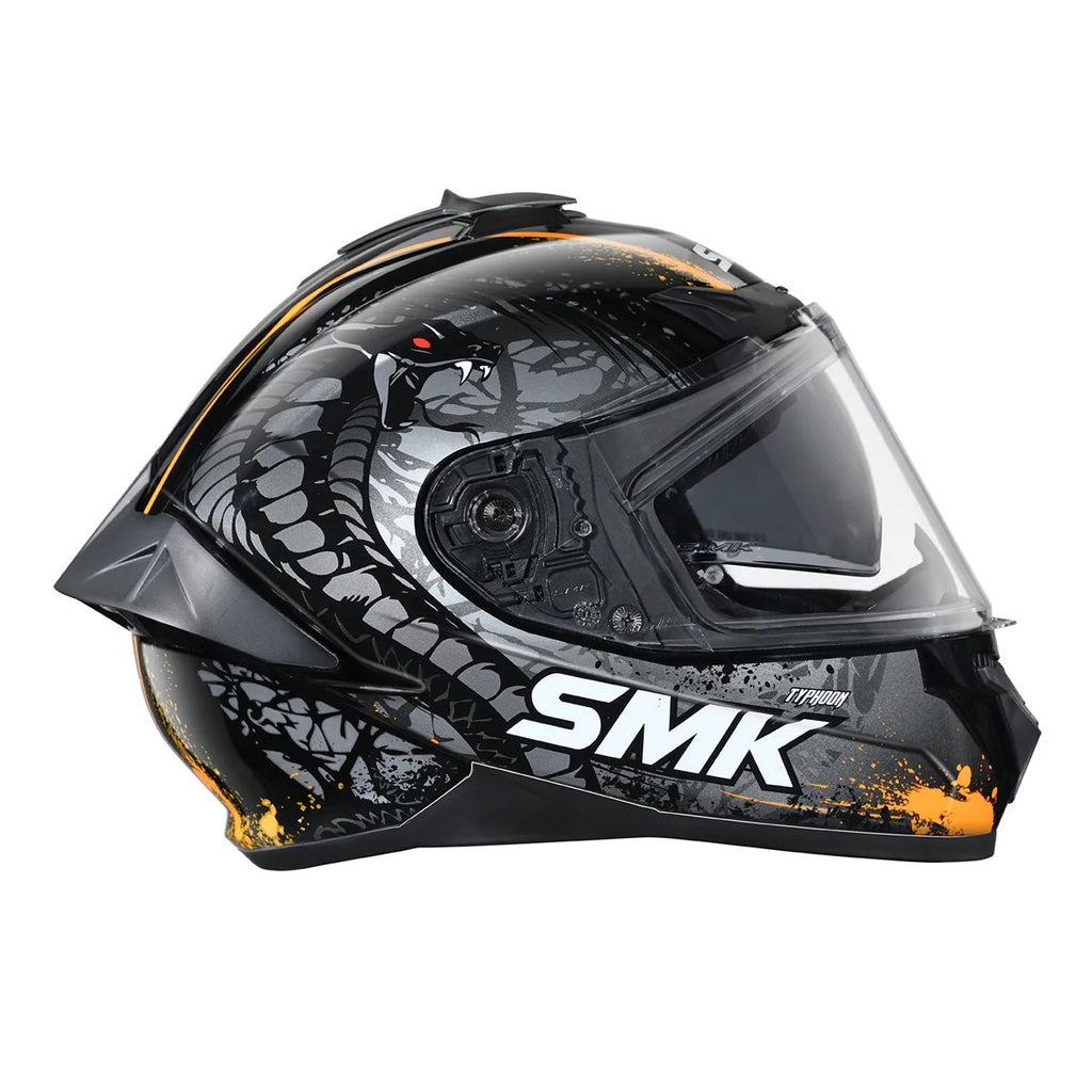 SMK Typhoon  S01 Reptile- Gloss black grey orange