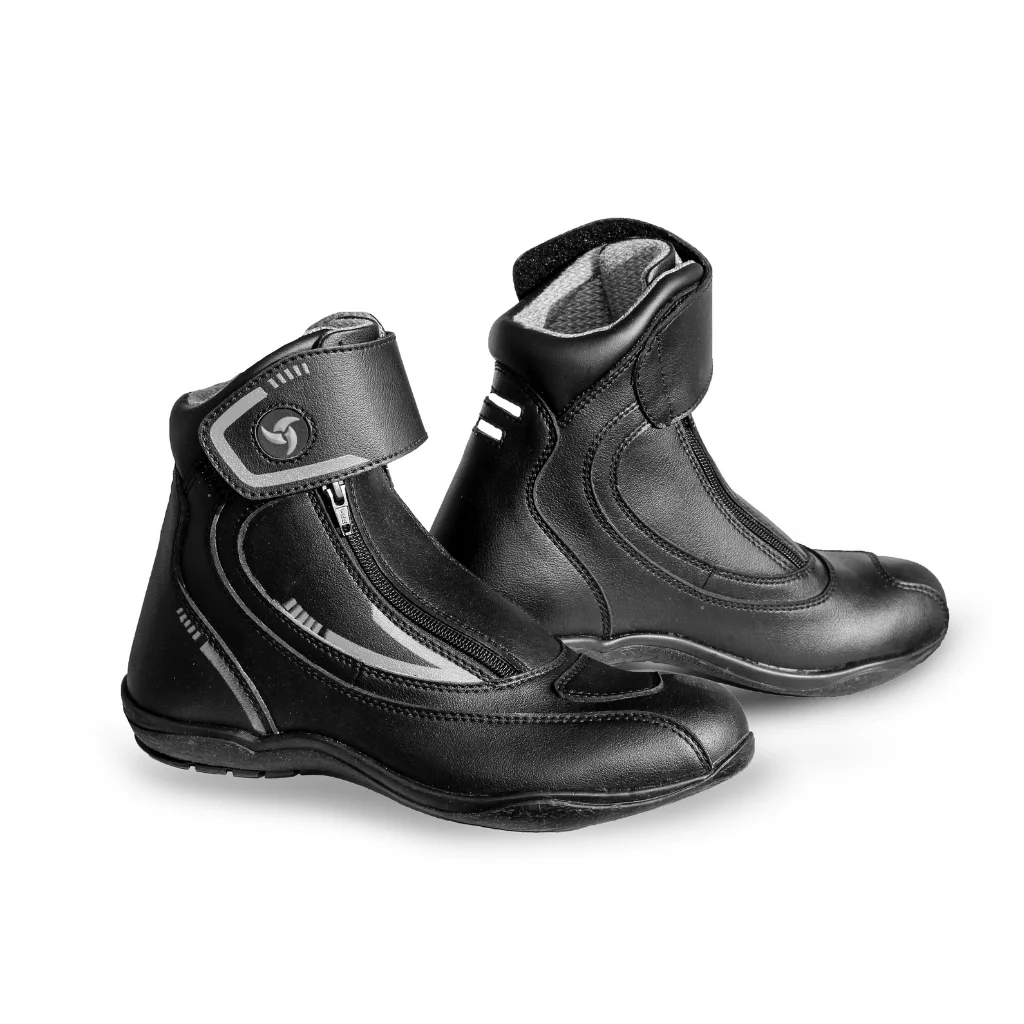 Raida Tourer Motorcycle Boots - Black Grey