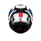 MT Thunder 4 SV A7 Luminence Gloss White Blue Red Helmet