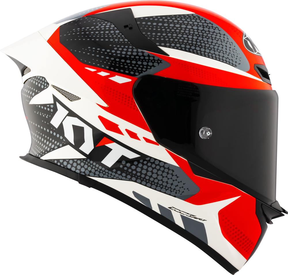 KYT TT Revo Gear Black Red Gloss Helmet