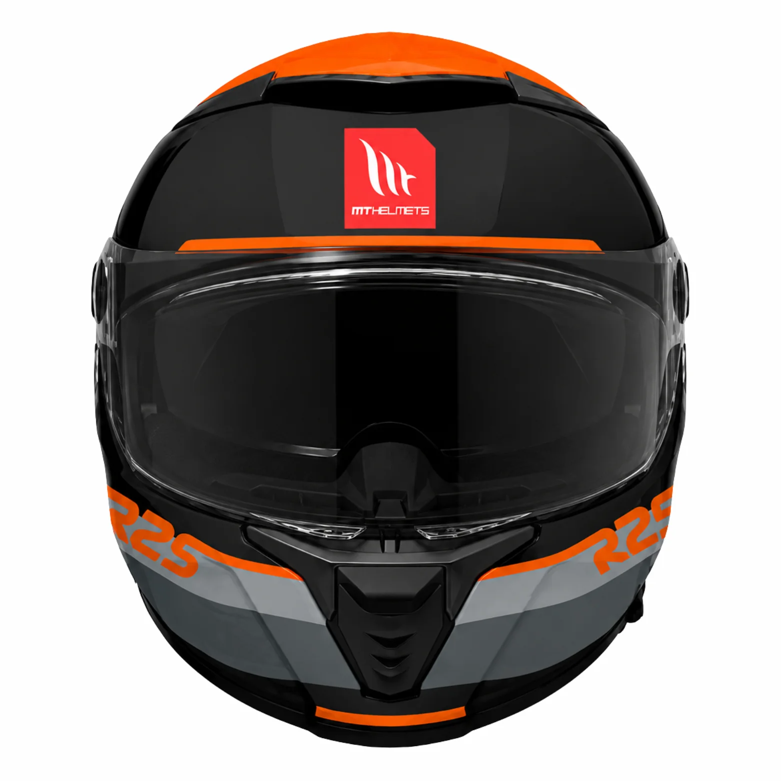 MT Thunder 4 SV R25 B4 Gloss Black Orange Helmet