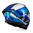 MT Thunder 4 SV Freeway A17 Gloss Blue White Helmet