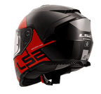 LS2 FF800 STORM II EPIC GLOSS BLACK RED