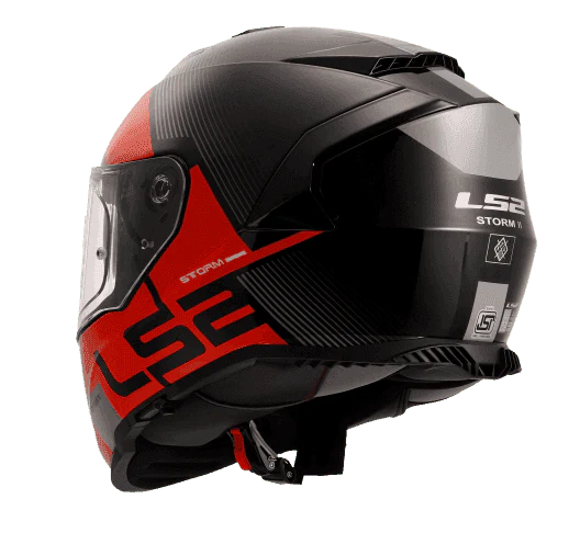 LS2 FF800 STORM II EPIC GLOSS BLACK RED