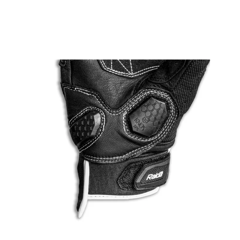 Raida AirWave Motorcycle Gloves - Black White