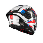 MT Thunder 4 SV A7 Luminence Gloss White Blue Red Helmet