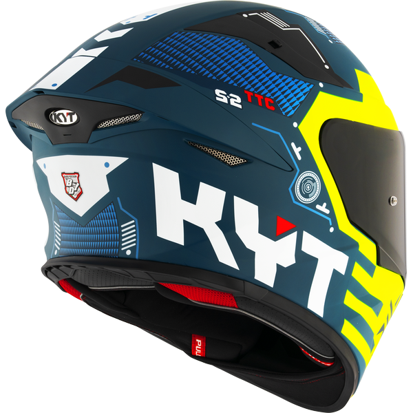 KYT TT Revo Fuselage Yellow Matt Helmet