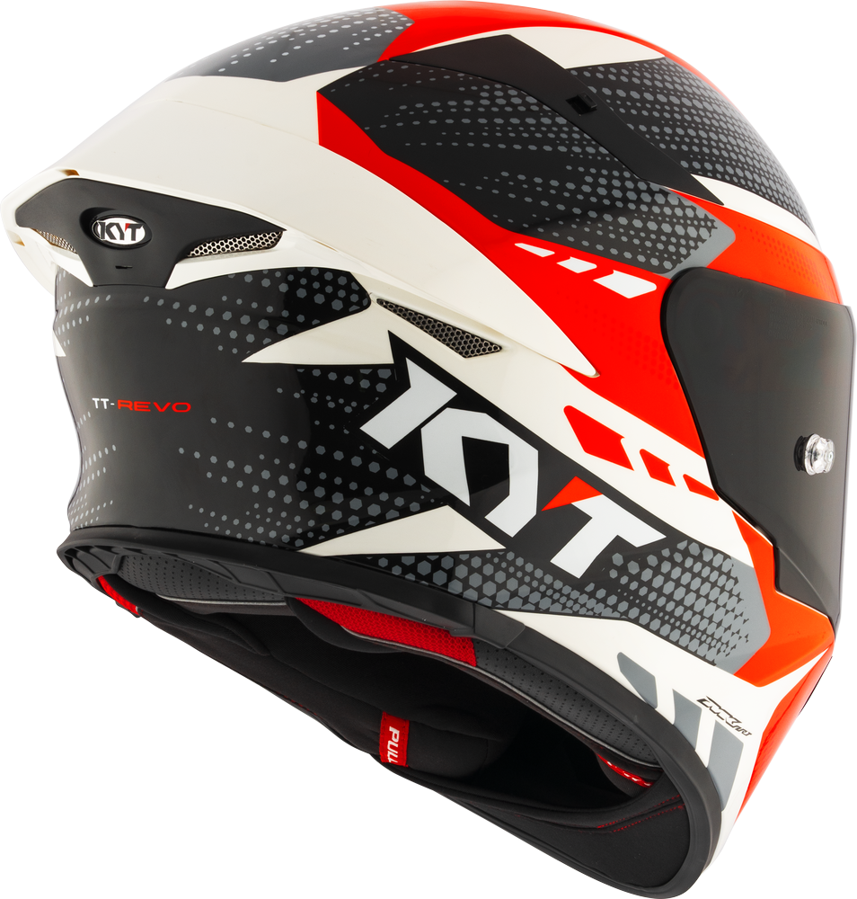 KYT TT Revo Gear Black Red Gloss Helmet