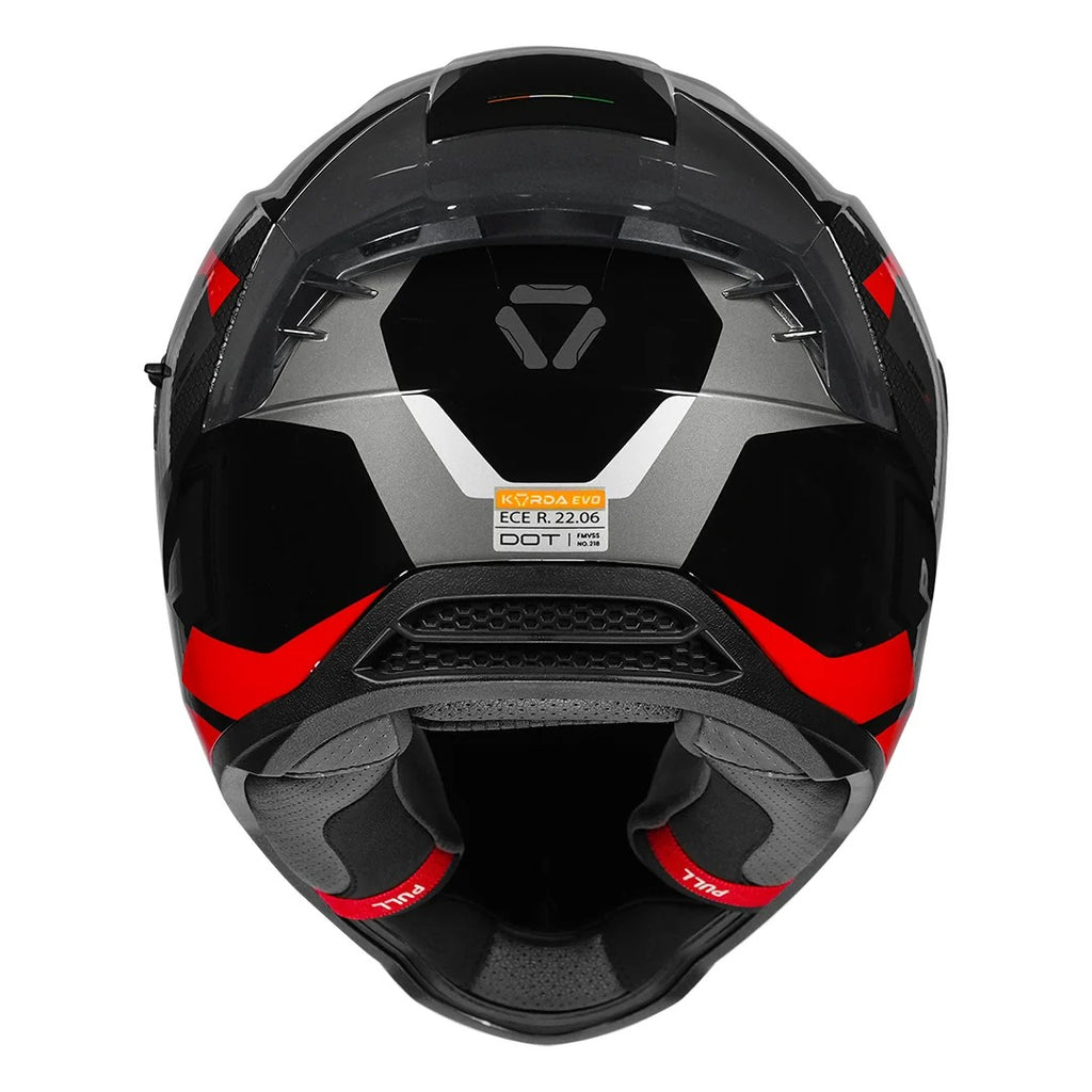 Korda Evo Chief Gloss Black Red helmet