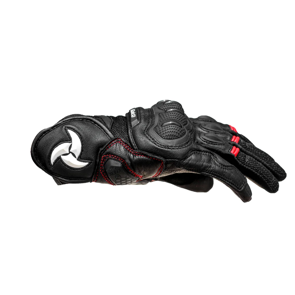 Raida AirWave Motorcycle Gloves - Black Red