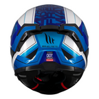 MT Thunder 4 SV Freeway A17 Gloss Blue White Helmet