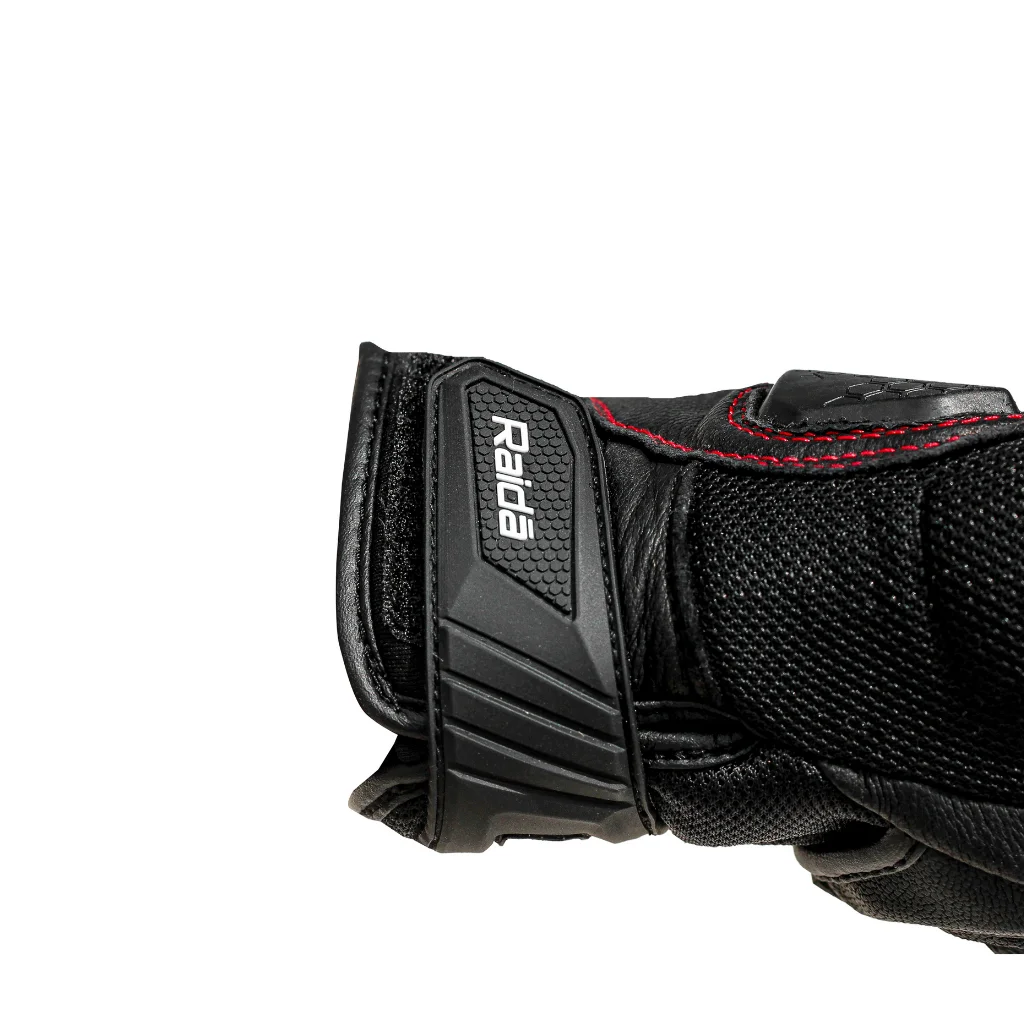 Raida AirWave Motorcycle Gloves - Black Red