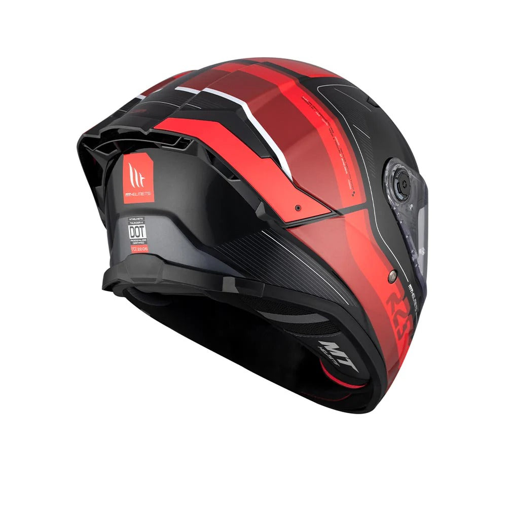MT Thunder 4 SV R25 B35 Gloss Red Black Helmet