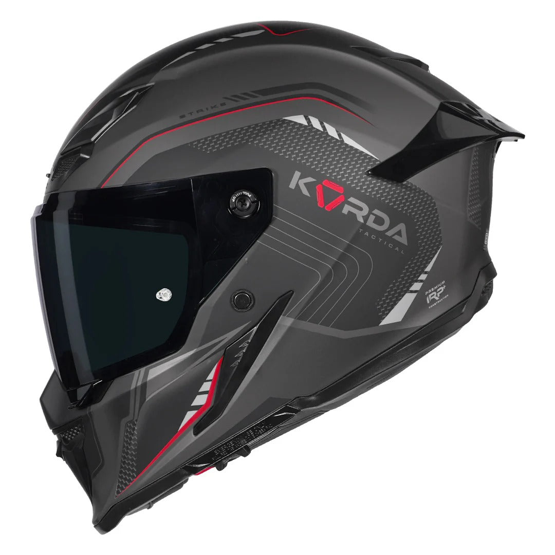 Korda Icon Strike Helmet - Matt Black Red