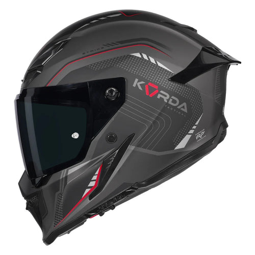 Korda Icon Strike Helmet - Matt Black Red