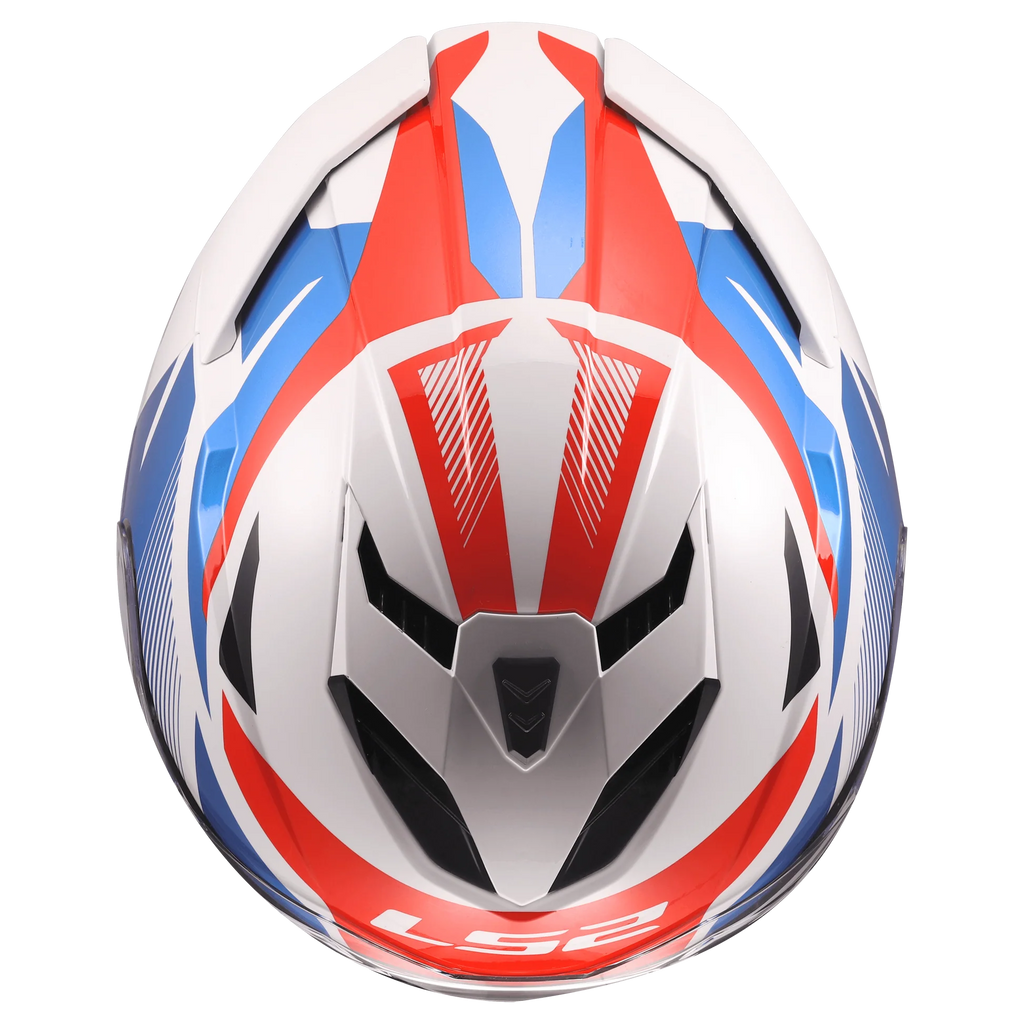 LS2 FF818 STORM III KOMAI WHITE BLUE RED