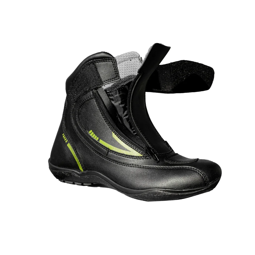 Raida Tourer Motorcycle Boots - Black Neon