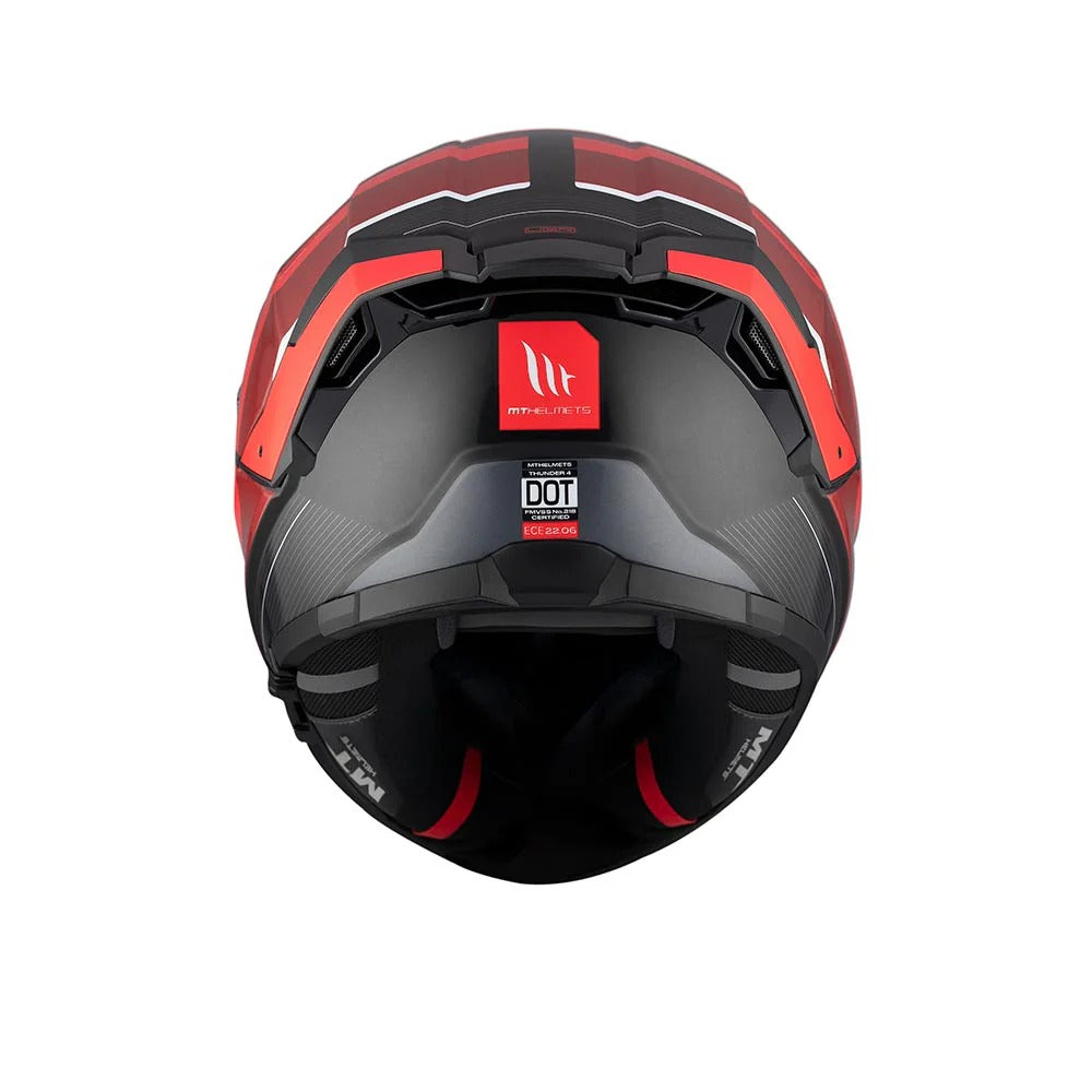 MT Thunder 4 SV R25 B35 Gloss Red Black Helmet