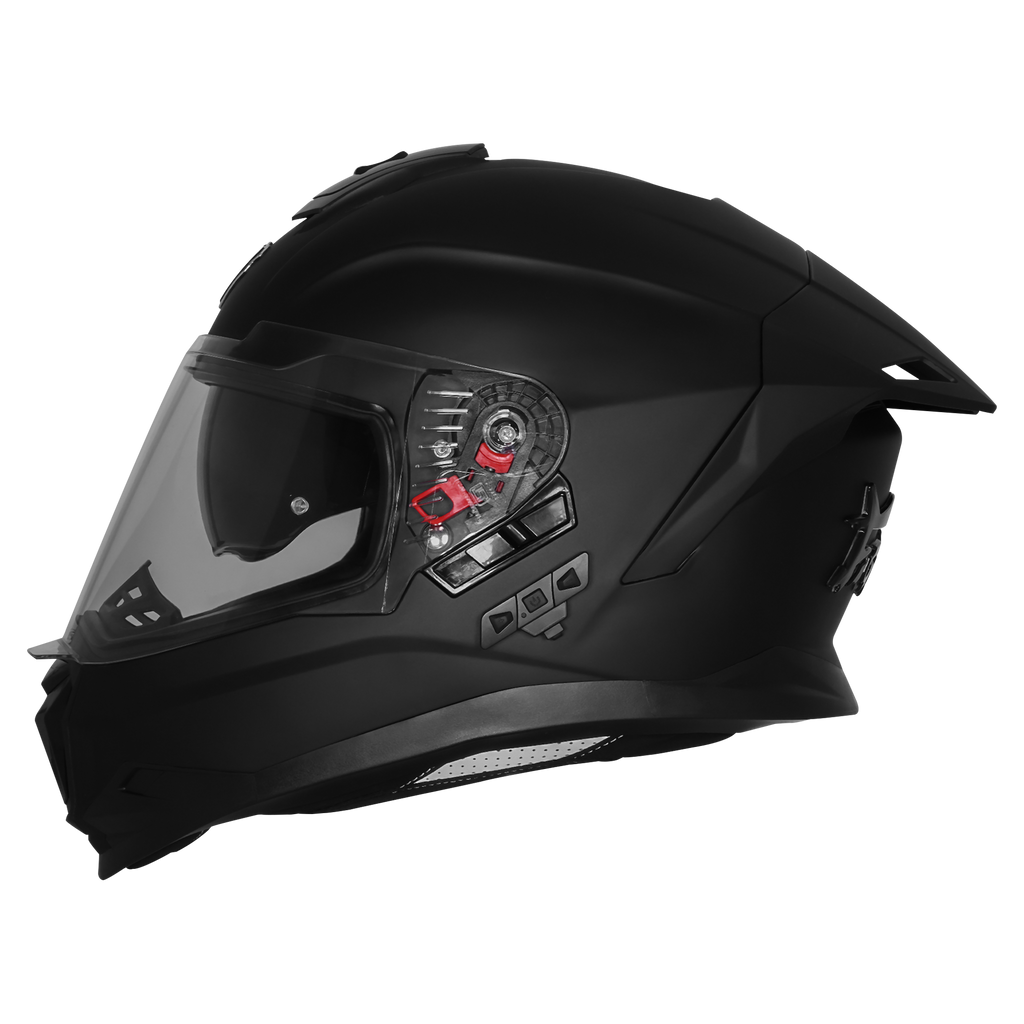 STEELBIRD FIGHTER BASS X BLUETOOTH HELMET - GLOSS BLACK
