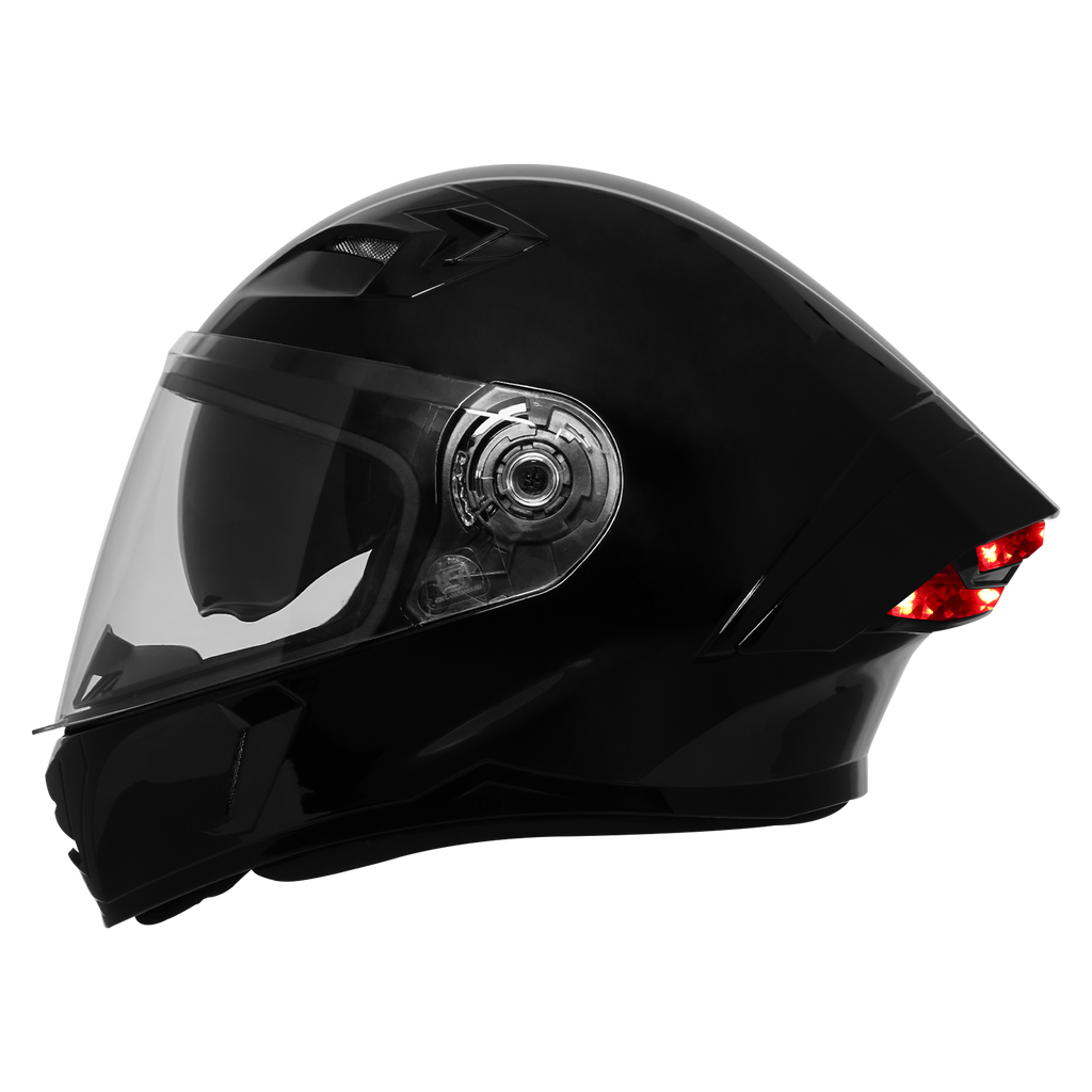 STEELBIRD SBA 11 TORNADO GLOSS BLACK HELMET