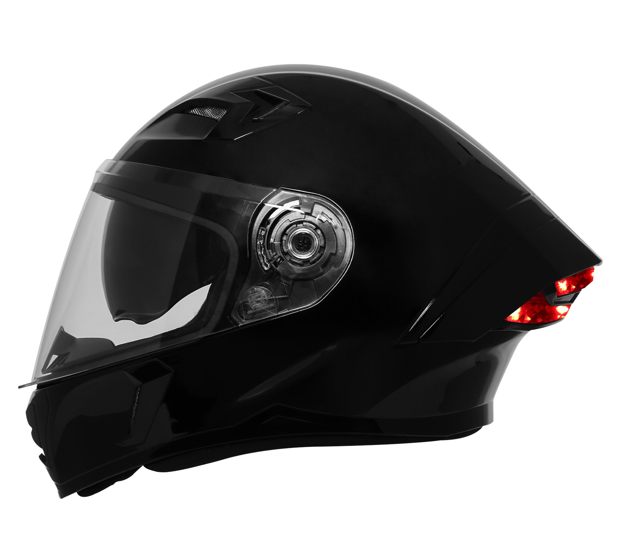 STEELBIRD SBA 11 TORNADO GLOSS BLACK HELMET