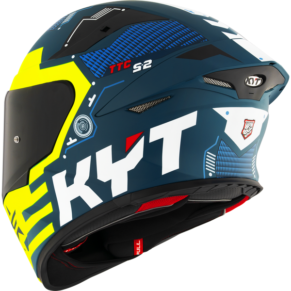 KYT TT Revo Fuselage Yellow Matt Helmet
