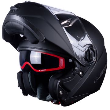LS2 FF386 FLIP UP SOLID MATT BLACK HELMET – Arihant Helmets