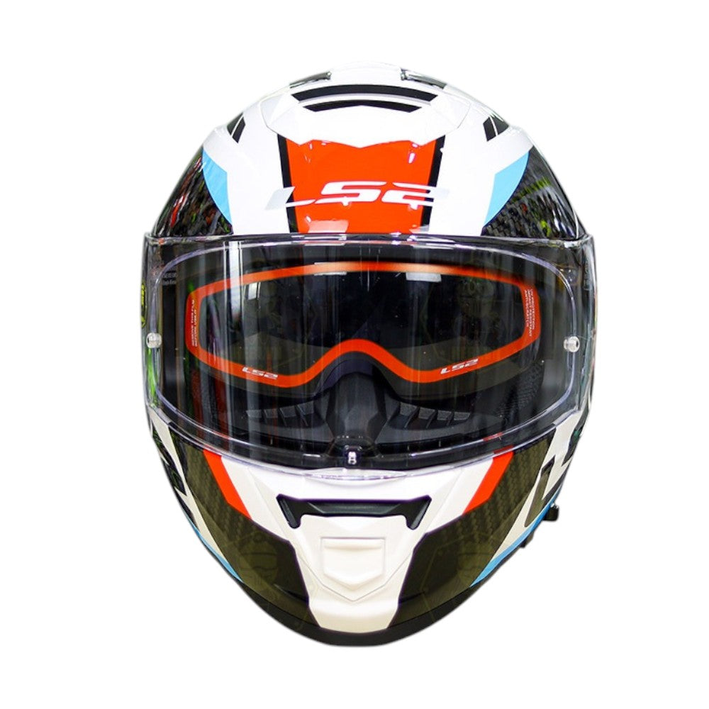 LS2 FF800 STORM ll RACER GLOSS WHITE BLUE RED – Arihant Helmets